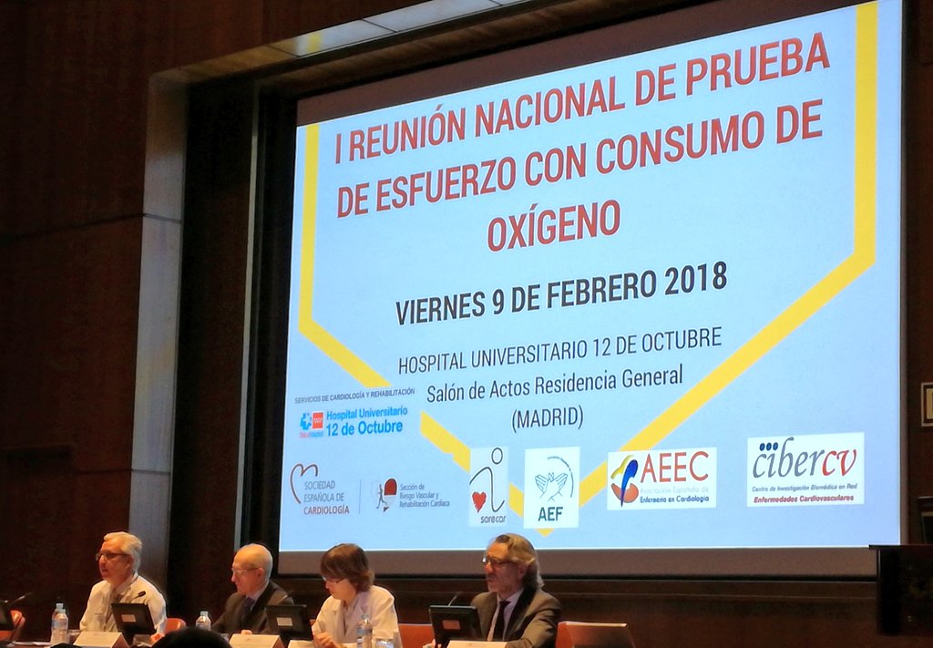 El Hospital 12 de Octubre acogió la primera reunión nacional de Prueba de Esfuerzo con Consumo de Oxígeno
