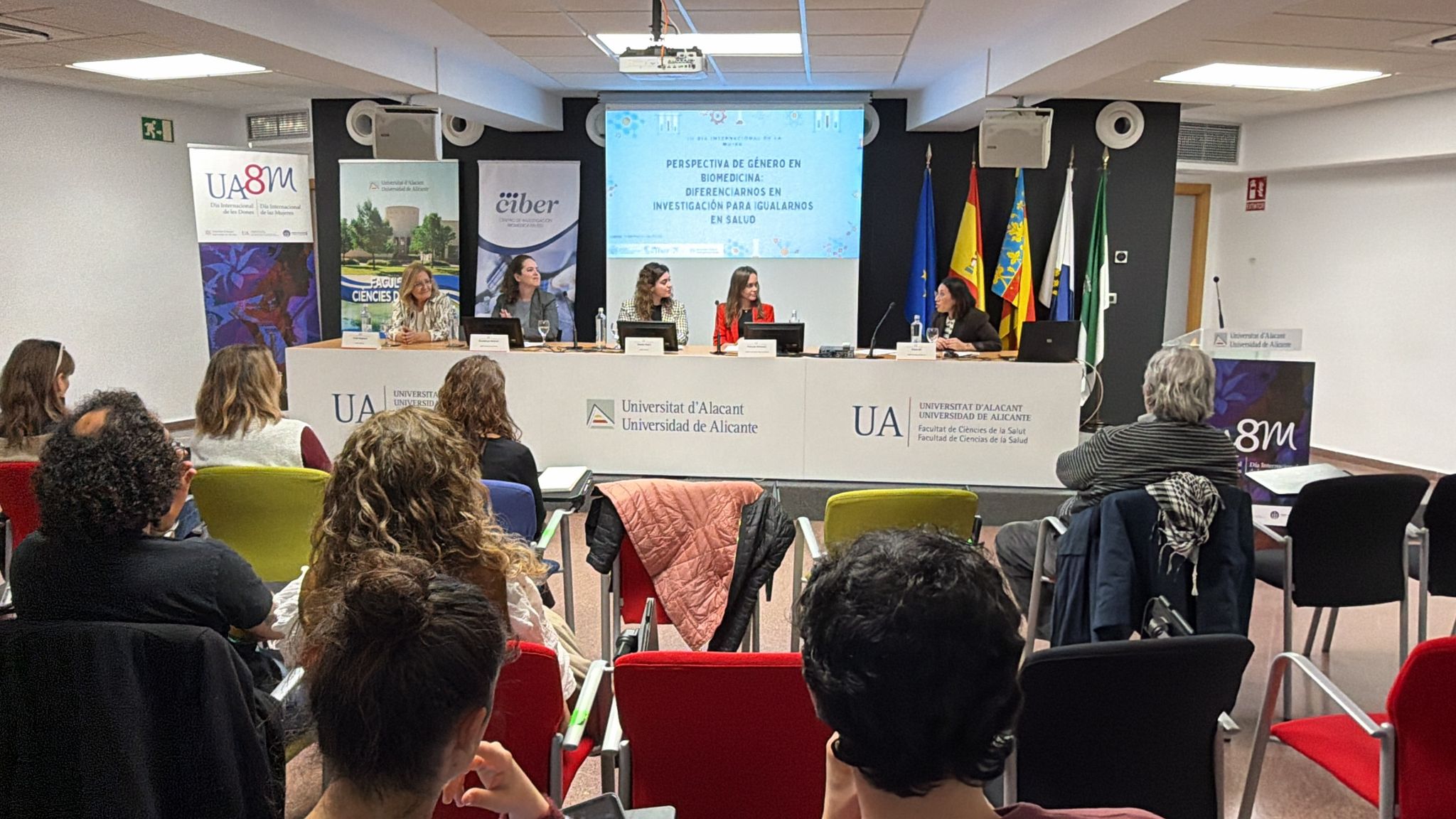 8M: investigadoras del CIBER debaten en la UA sobre retos y avances de la incorporación de la perspectiva de género en la investigación en salud