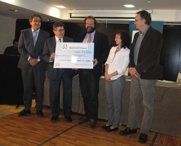 La FCHP dona al CIBERES 34.000€ para la investigación en Hipertensión Arterial Pulmonar
